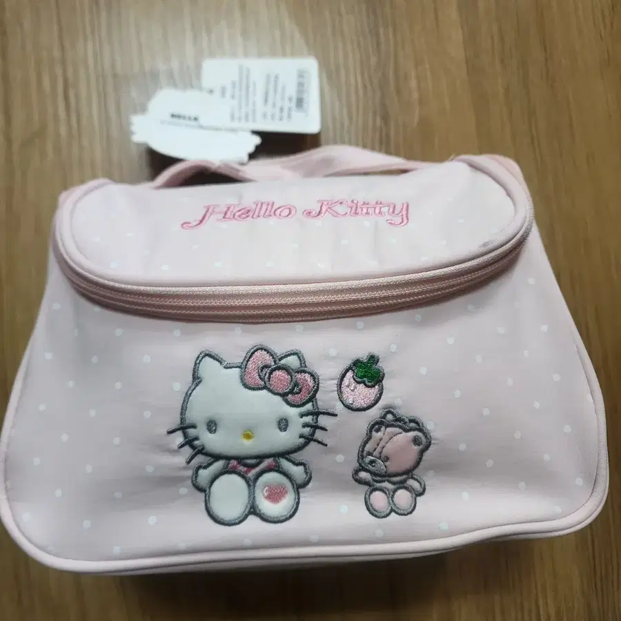 헬로키티 파우치 핑크 도트