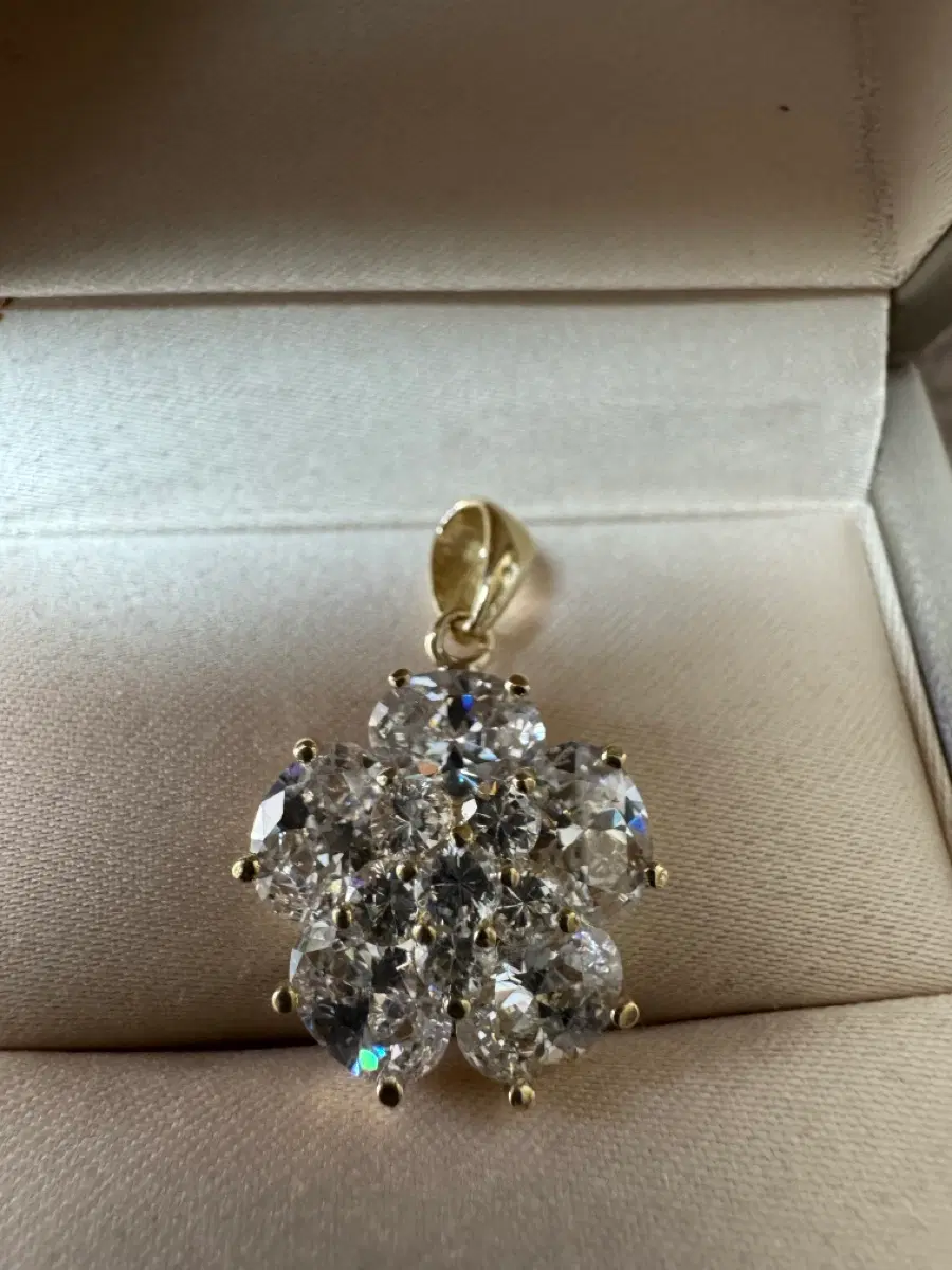 14k 최상급 지르코니아 광채볼륨 팬던트(1.8*2.8cm)3.94g