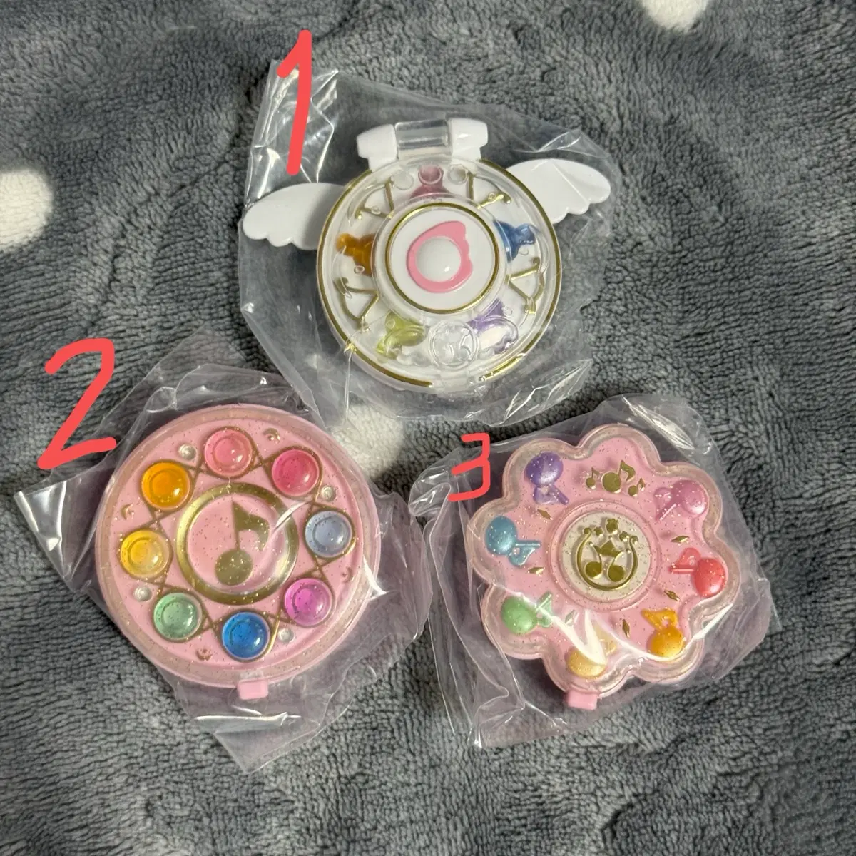 꼬마마법사 레미 도레미 컴팩트 미러 변신탭 가챠 2탄 하나탭 리듬탭 견습탭