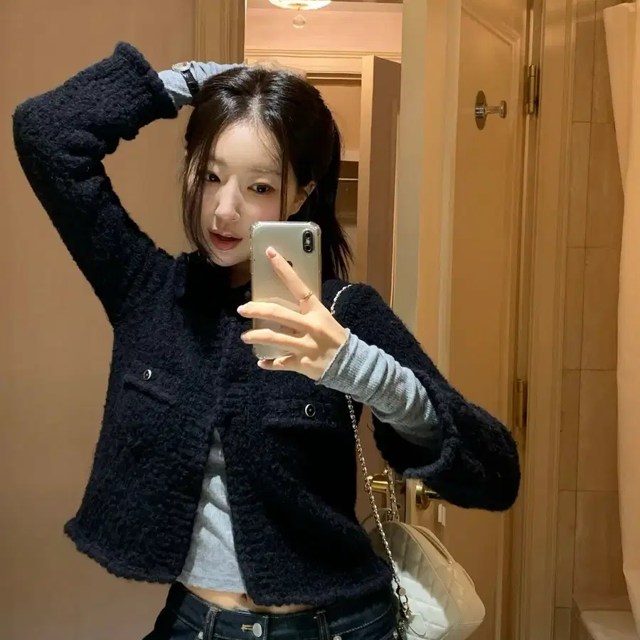 (시예)윈디위티 몬테 가디건 블랙 찾아요