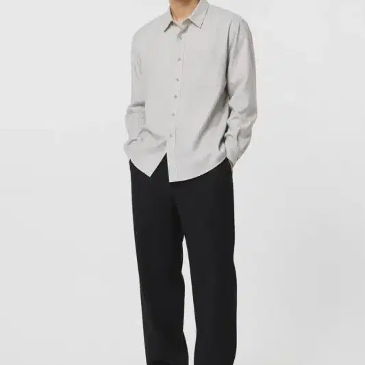 남36/리우 옴므 22FW 블랙 코튼&스판 팬츠