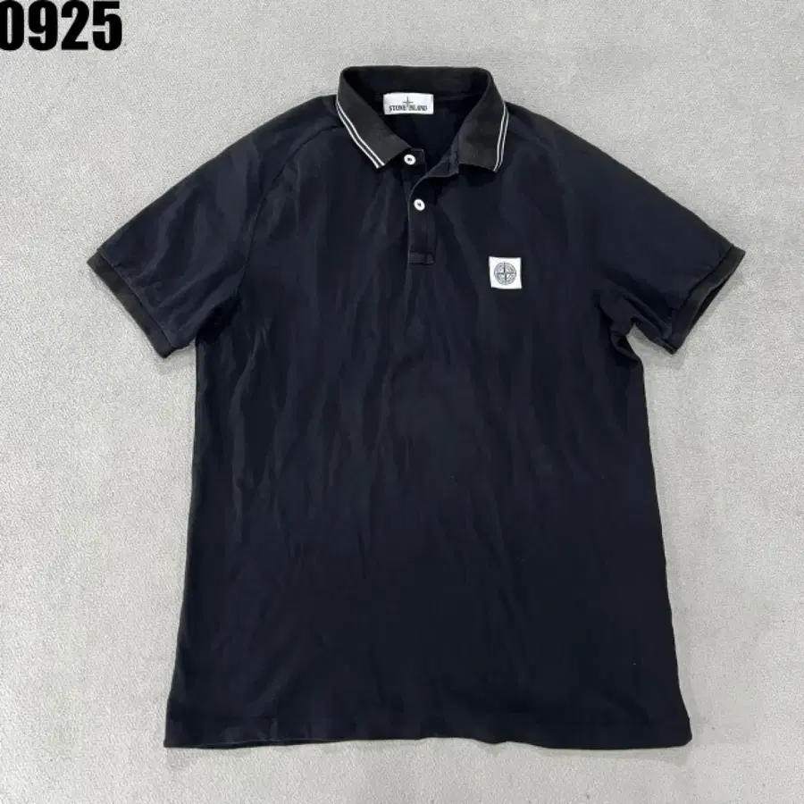 스톤아일랜드 반팔 카라티 블랙 XL