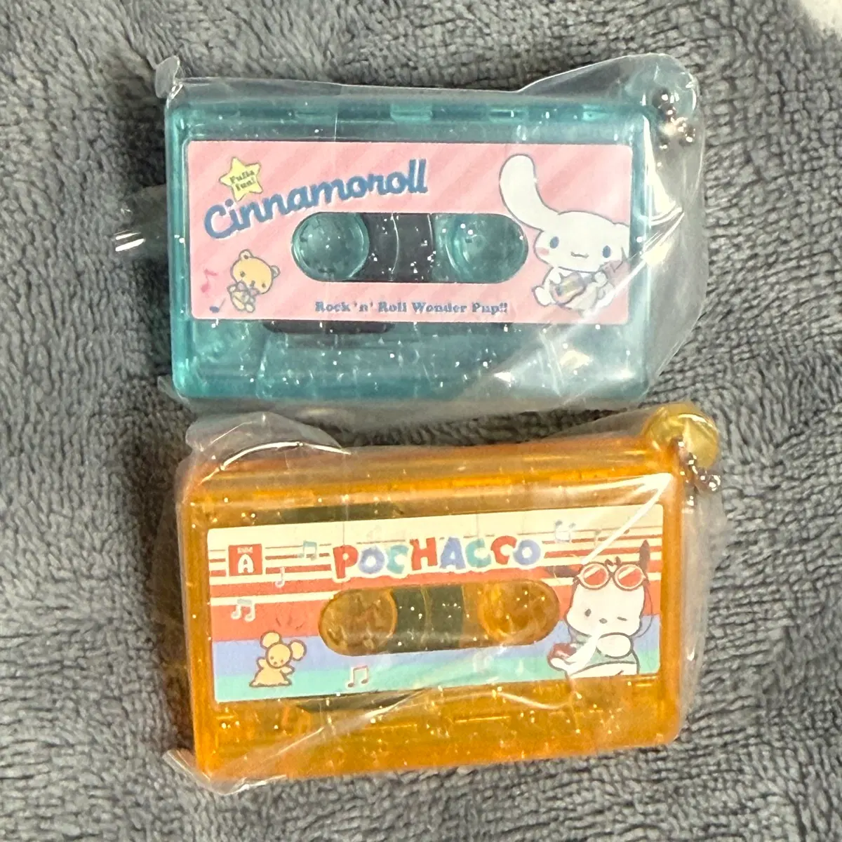 산리오 레트로 카세트 테이프 가챠 시나모롤 포챠코