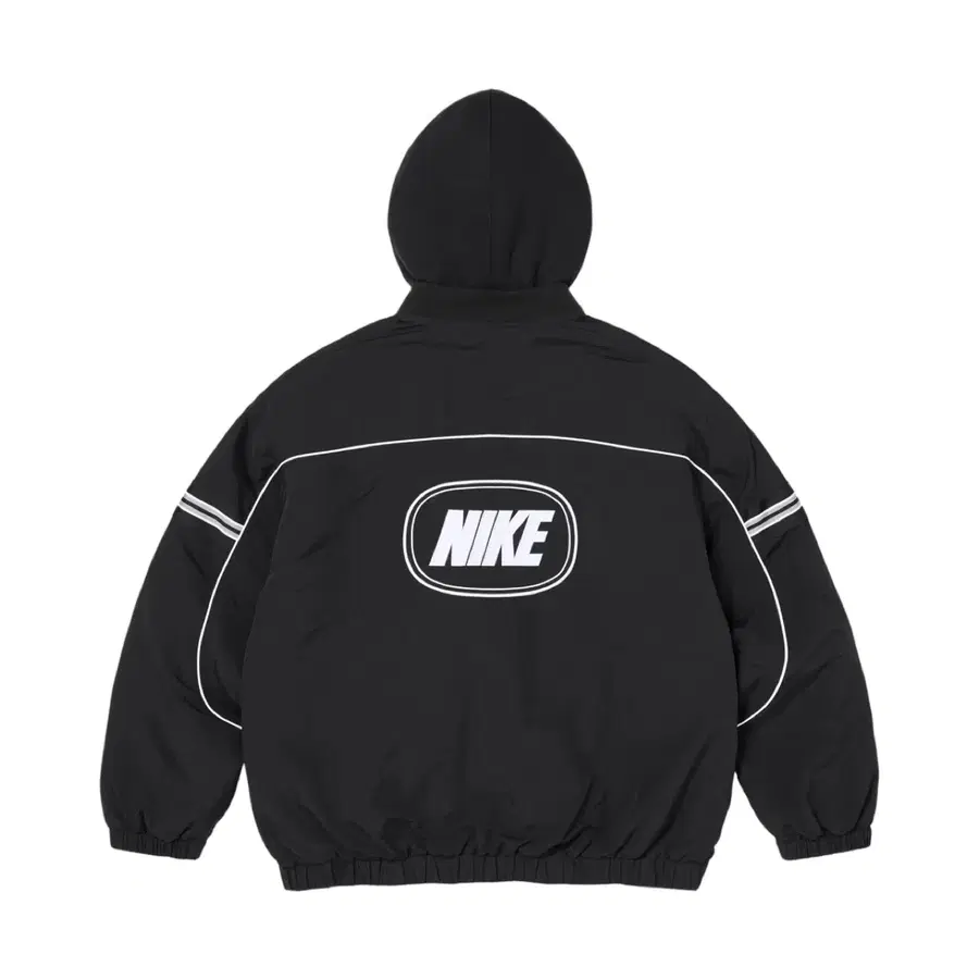 [M/새상품] Supreme x Nike 26FW 나일론 후드 자켓 + 팬츠 SET / BLACK
