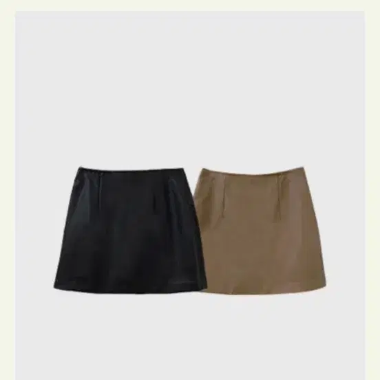모던로브 레더 스커트 블랙 택 새제품