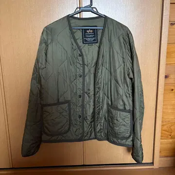 ALPHA INDUSTRIES 퀼팅 라이너 자켓 올리브 M