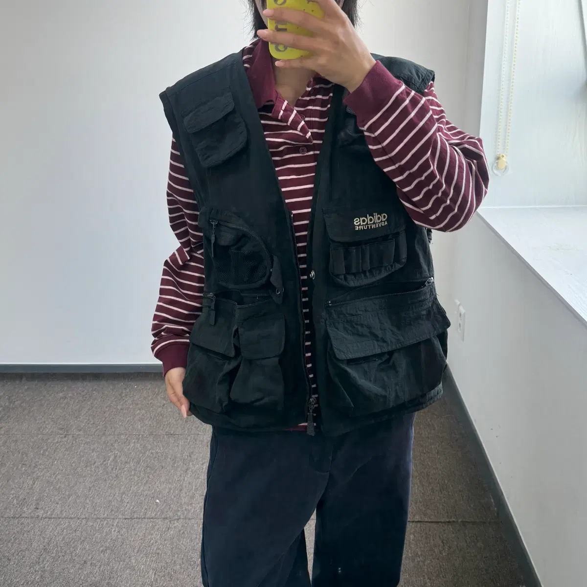 Adidas 아디다스 워크웨어 블랙 아노락 베스트