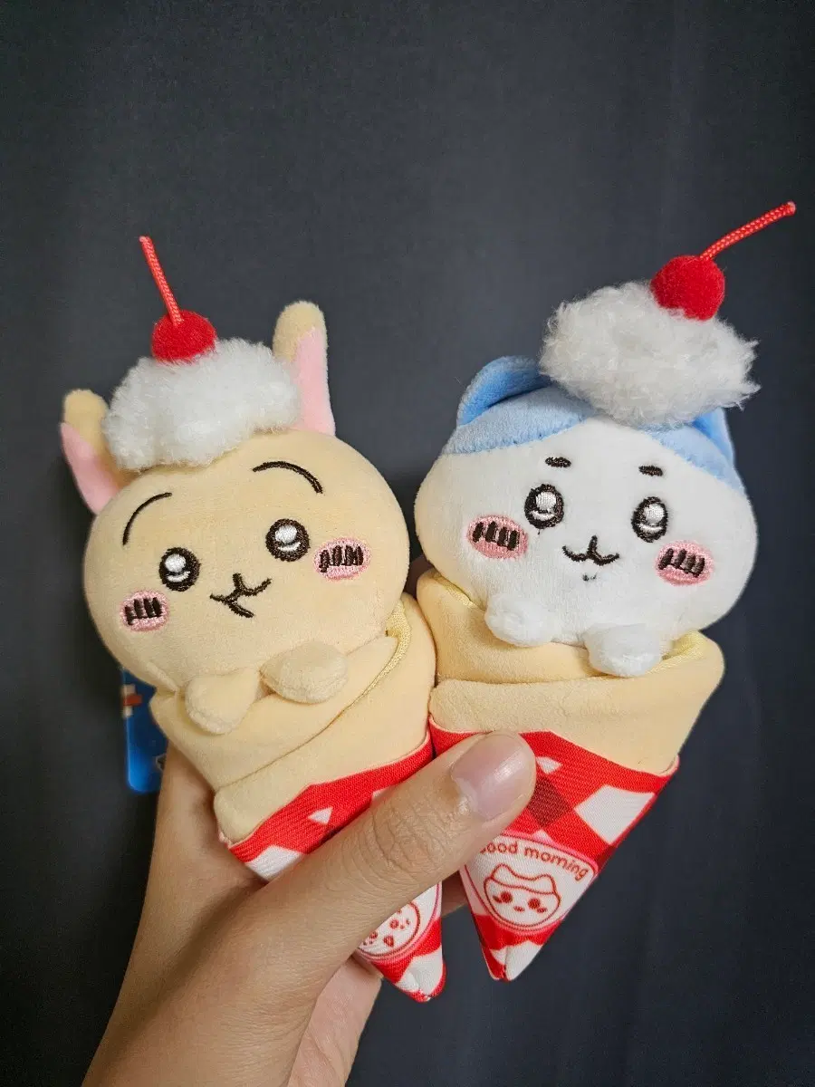 치이카와(먼작귀) 크레페 마스코트 키링(우사기와 하치와레) 일괄가격
