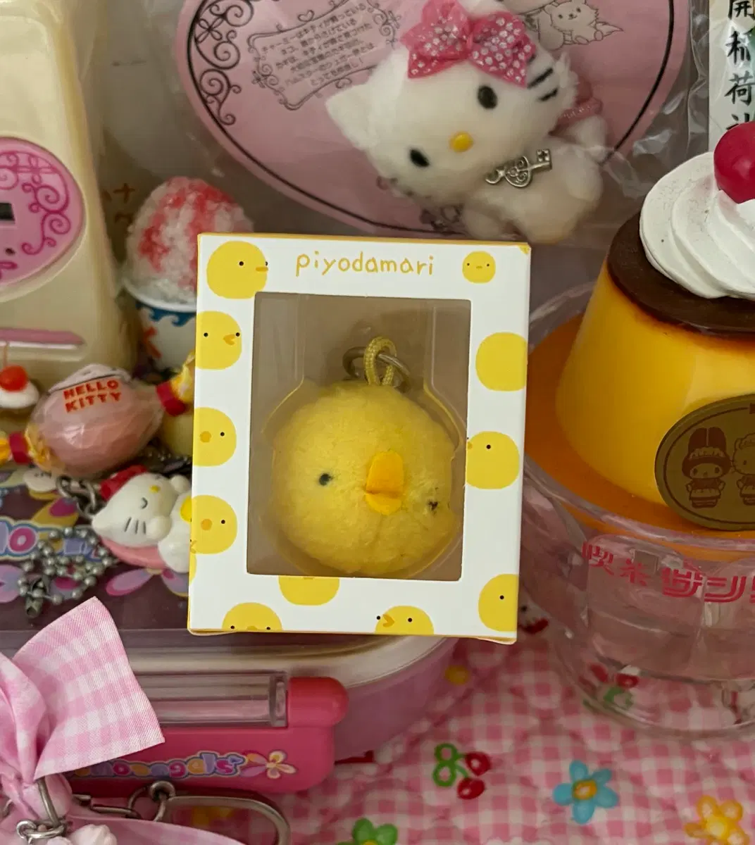 아기 병아리 피요 인형 아기 새 마스코트 인형 키링