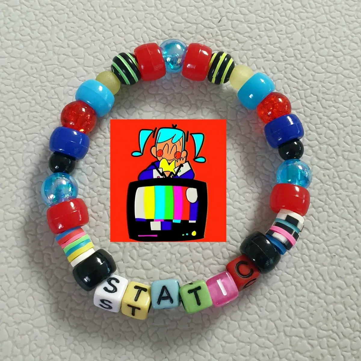 보컬로이드 보카로 하츠네미쿠 static 비즈 팔찌