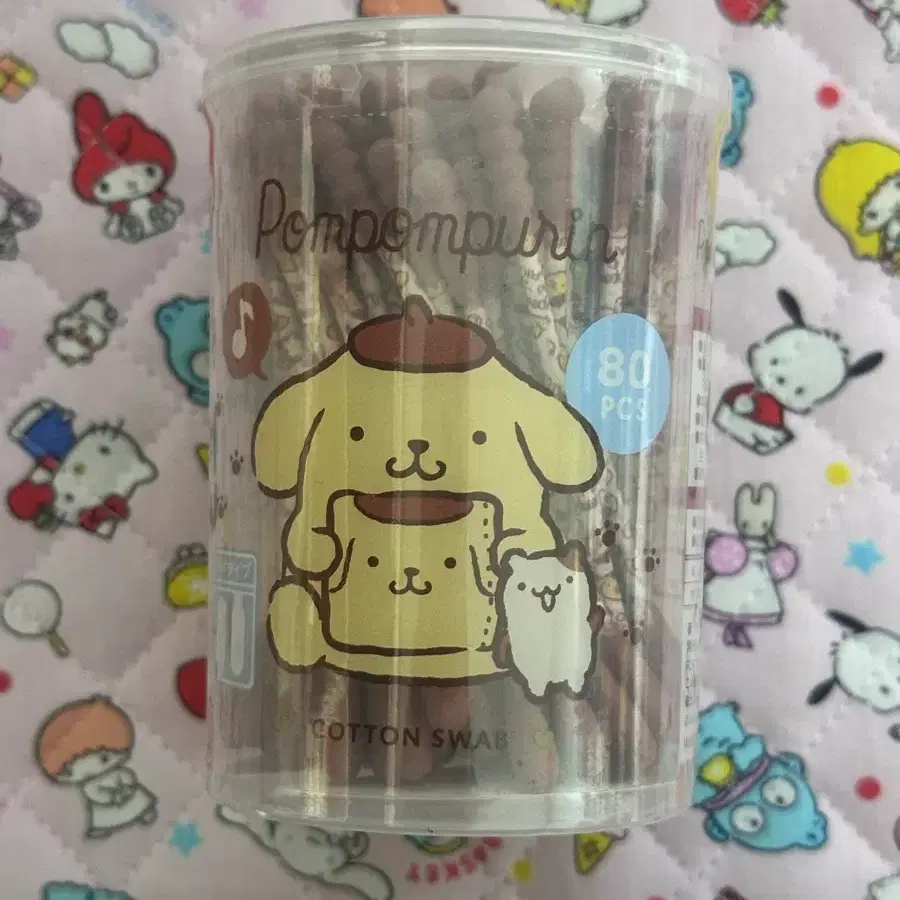 산리오 폼폼푸린 머핀 면봉