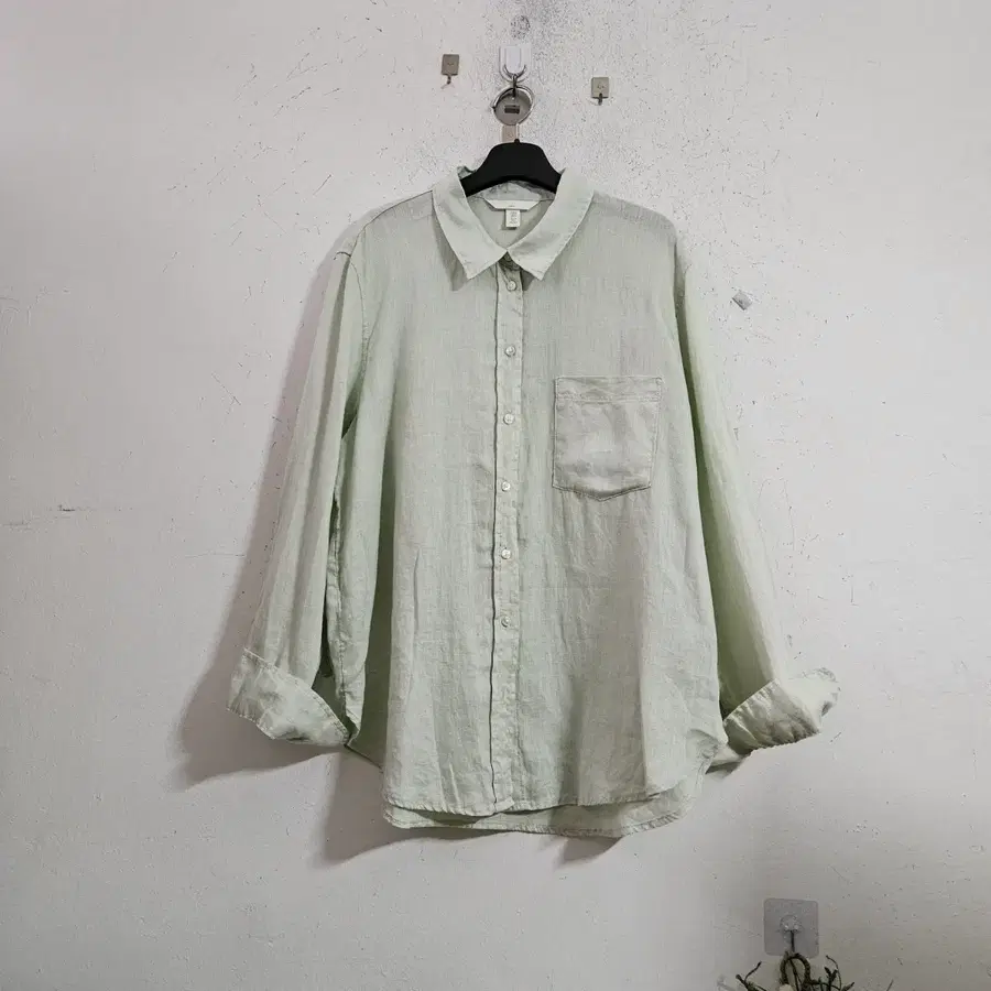 H&M 셔츠 민트색