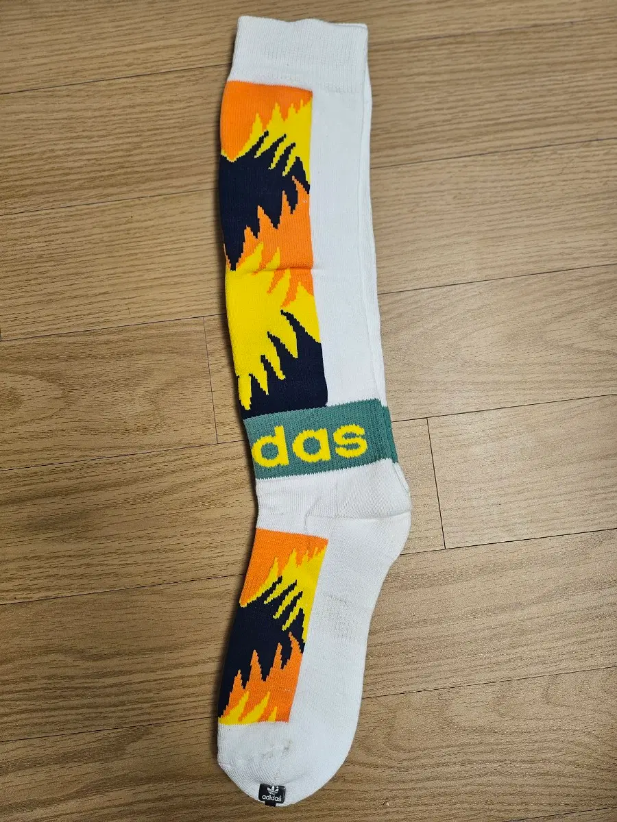 90년대 빈티지 아디다스 오리지널 스키삭스 26cm (제우교역 정품, 니삭스, 미착용)