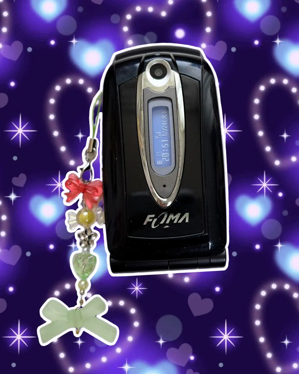 FOMA 유니콘화면 목업폰 모형폰 y2k 갸루폰
