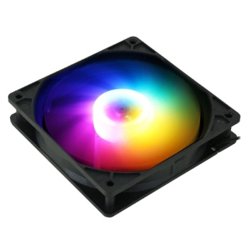120mm 4핀 유체베어링 FRGB 시스템 쿨링팬 블랙