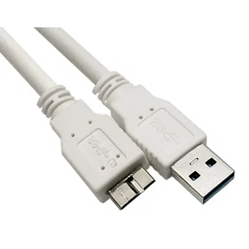 외장하드연결 USB3.0 마이크로B 케이블 화이트 2m