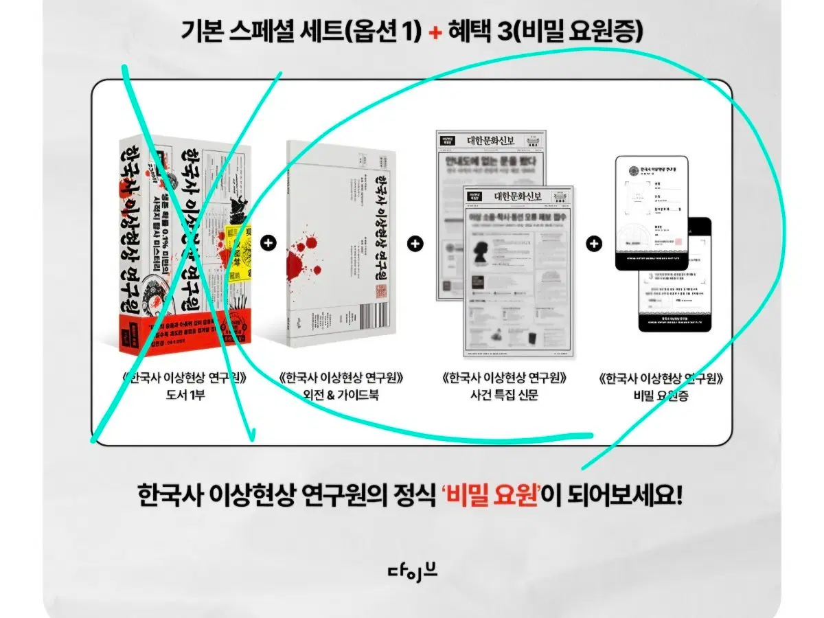 구함) 한국사 이상현상 연구원 외전 신문 요원증 구합니다