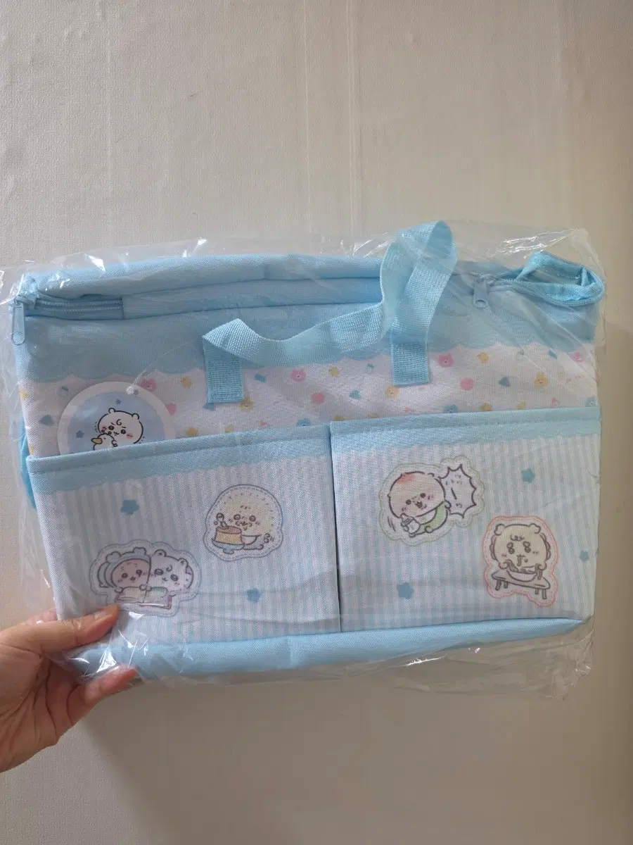 퍼레이드 치이카와 베이비 다용도 포켓 가방 블루