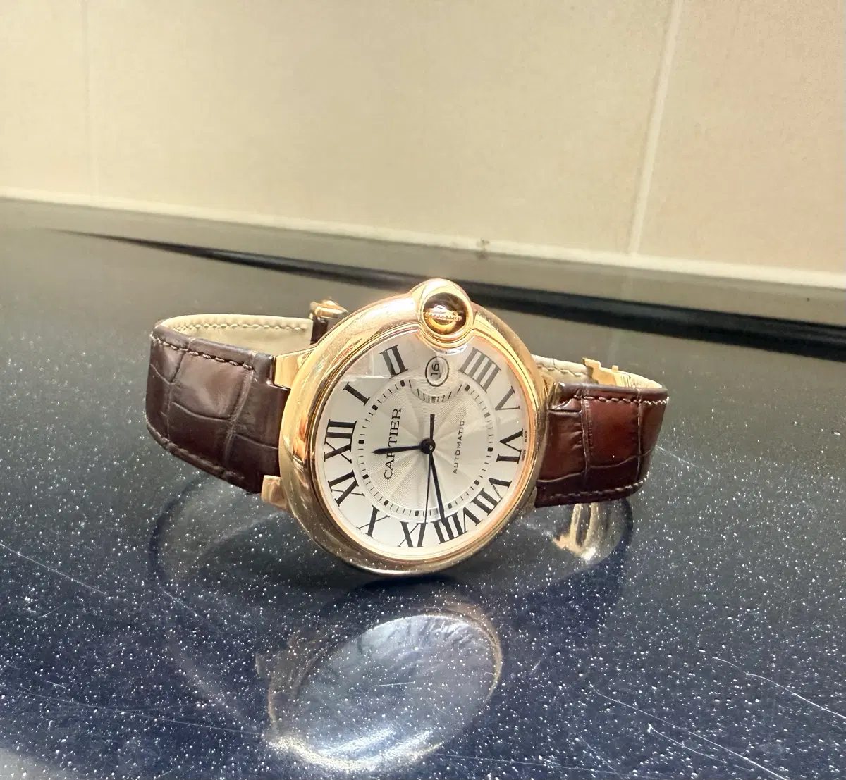 까르티에 발롱블루 42mm 로즈골드