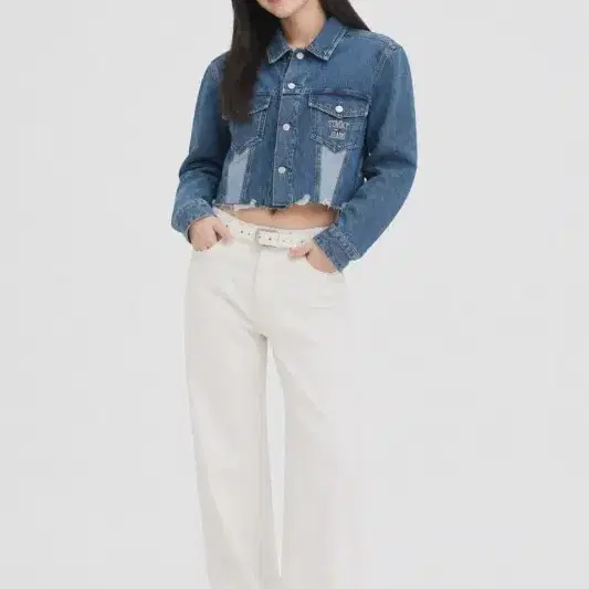 여S/타미힐피거 더블 포켓 데님 자켓
