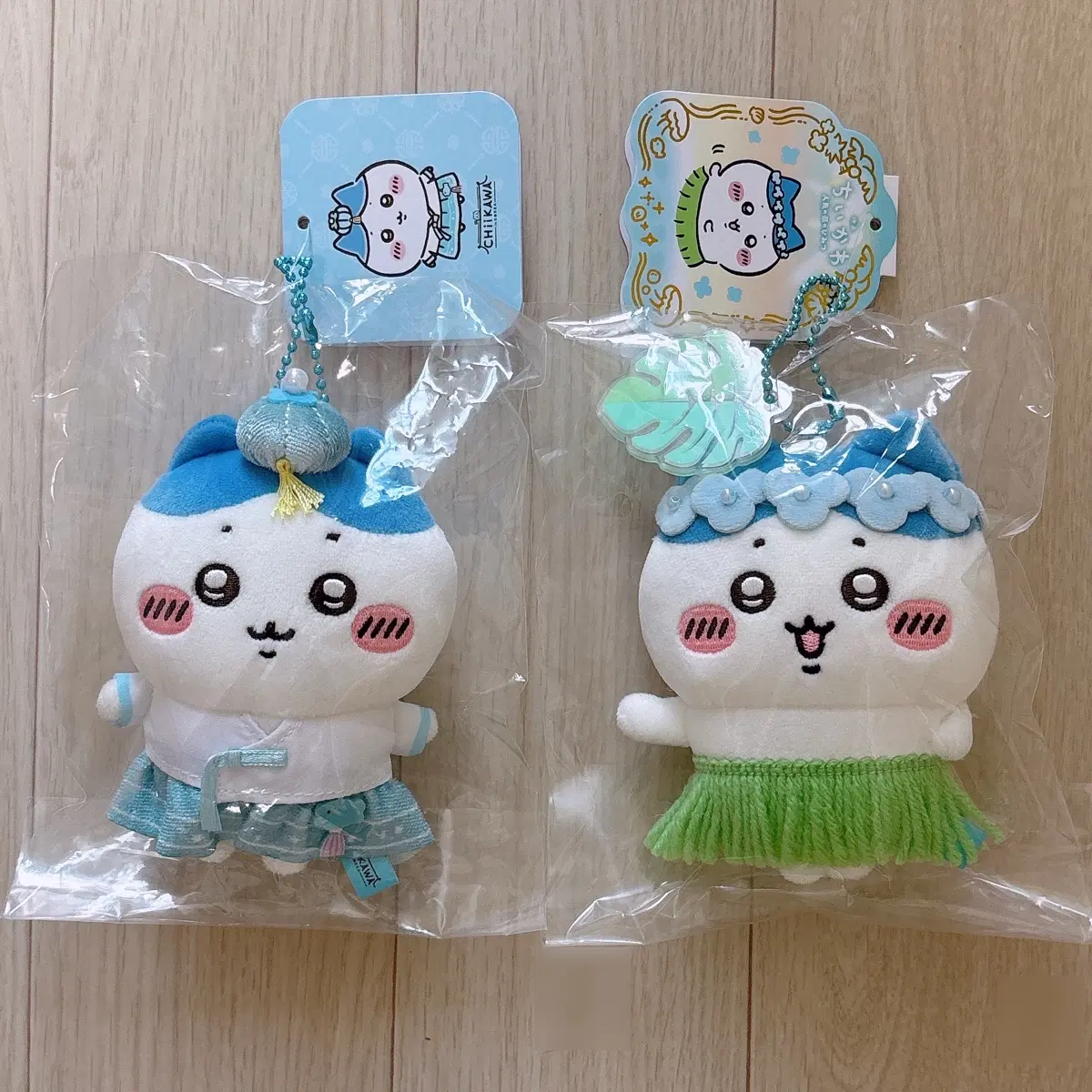 먼작귀 치이카와 한복 인어섬 하치와레 마스코트 2종 일괄