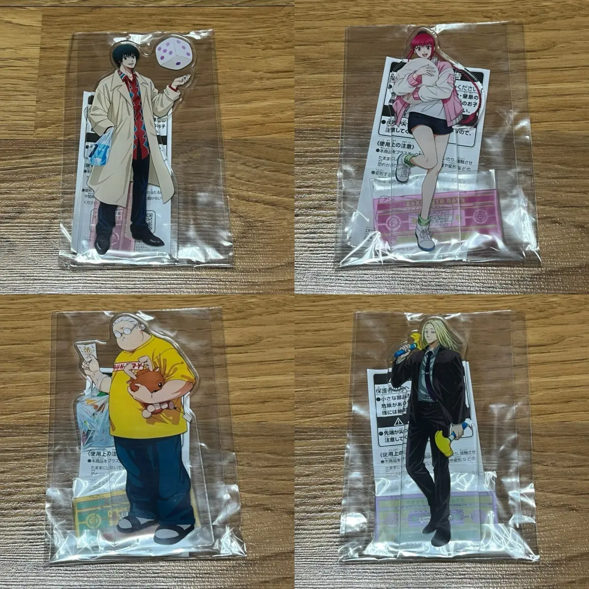사카모토데이즈 아크릴 스탠드 나구모 요이치, 루 샤오탕, 사카모토 타로, 시시바 4종 일괄