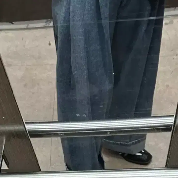 kijun 기준 /Wide Tuck Pants Blue (S)