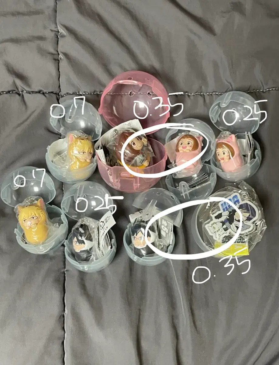 나히아 포대기 가챠 바쿠고 우라라카 이이다