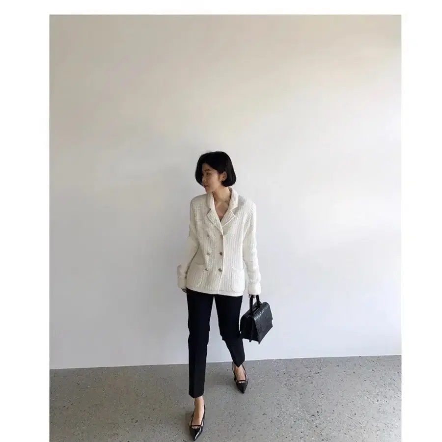 오르 더블 니트 자켓