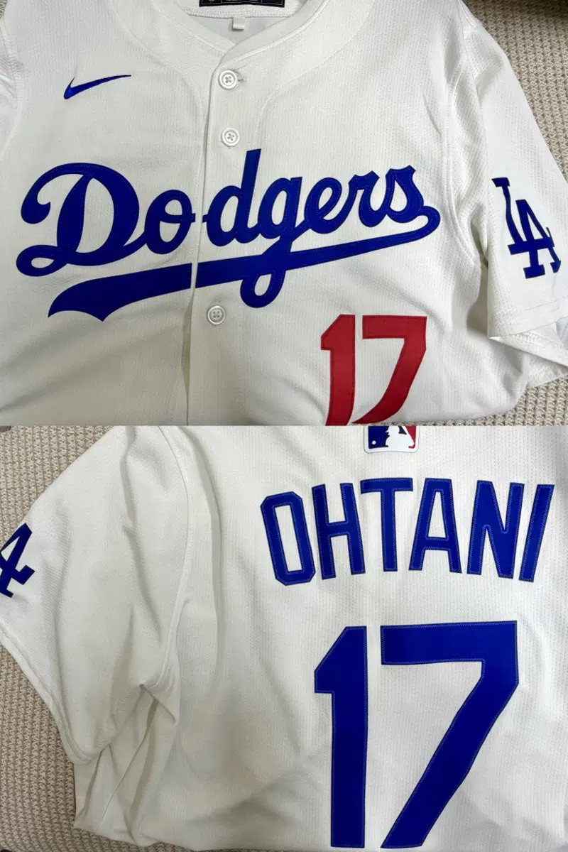 미국구매) 오타니 쇼헤이 홈 리미티드 유니폼 17번 MLB 나이키 정품 LA 다저스