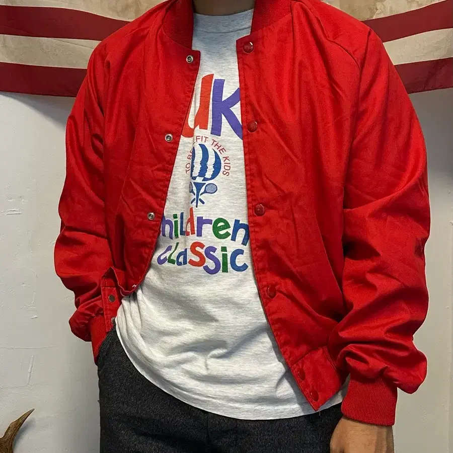 [빈티지] 80s USA Made Stadium Jacket