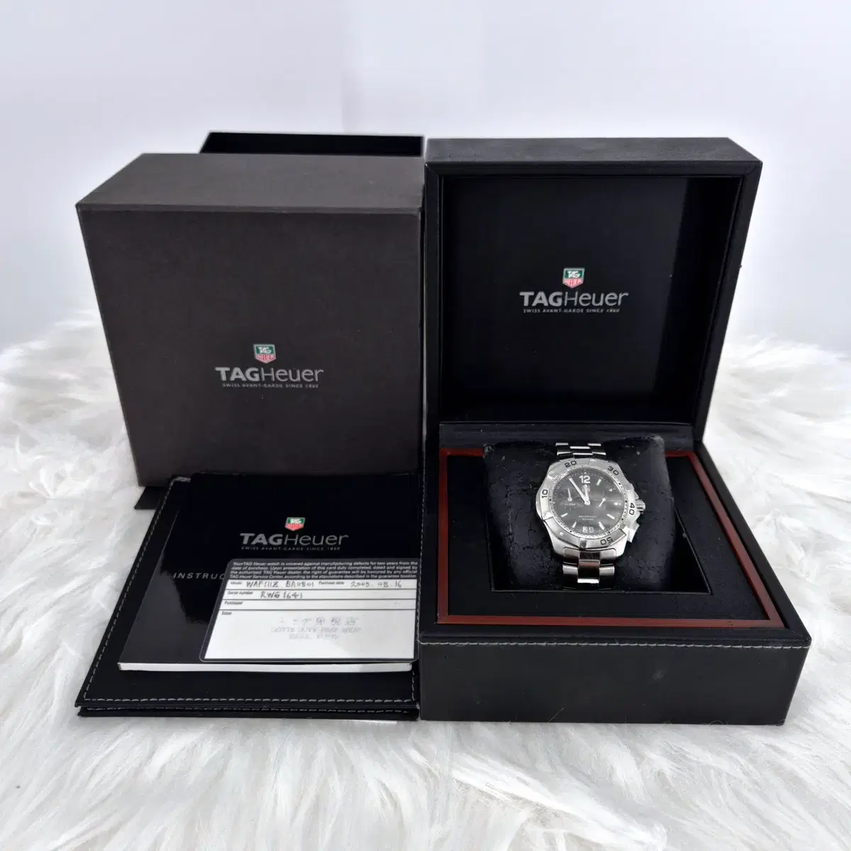[100%정품] 태그호이어 아쿠아레이서 스틸 블랙 쿼츠 39mm