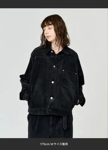 WETTEMPT 블리치 코듀로이 자켓 블랙 M 사이즈