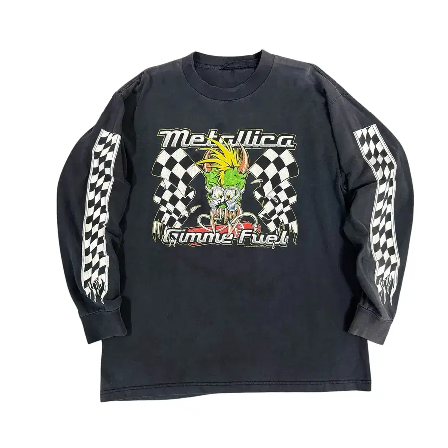 빈티지 90s 메탈리카 체커보드 롱슬리브 Metallica Longsleeve