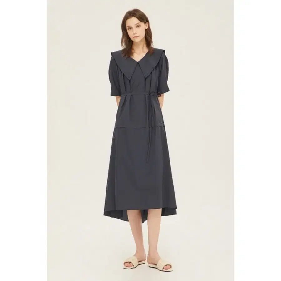 23 SISLEY 시슬리 세일러카라 벨트 원피스