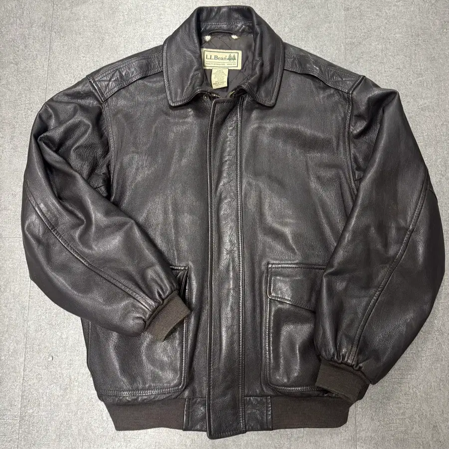 90s 빈티지 L.LBean 염소가죽 A2 자켓 L