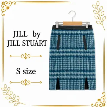 JILL by JILLSTUART 체크 무늬 타이트 스커트 슬릿 S
