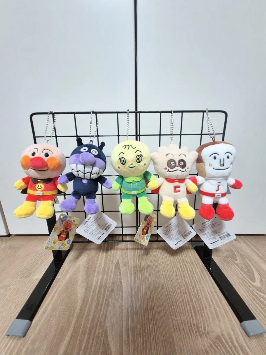 정품)호빵맨,세균맨,메론빵소녀,크림판다,식빵맨 인형키링