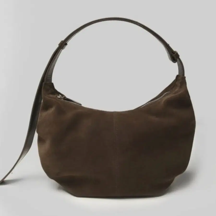 낫띵리튼 스웨이드 호보백 nothing written shoulder leather bag(caramel)