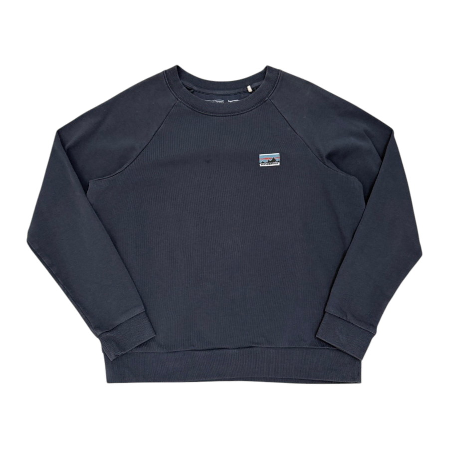 파타고니아 Patagonia 차콜네이비 로고패치 맨투맨 XS