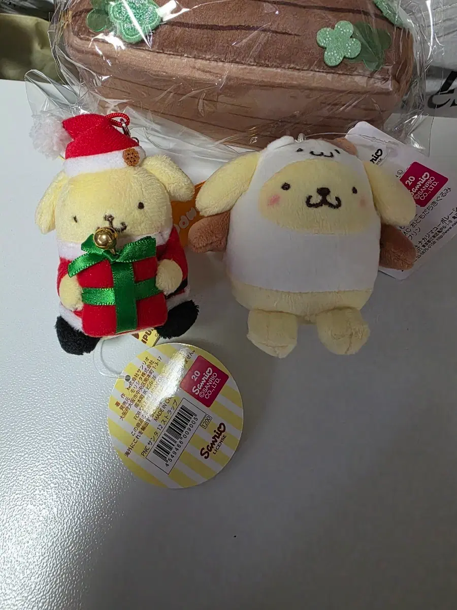 산리오 고전 산타 폼폼푸린 마스코트 일괄