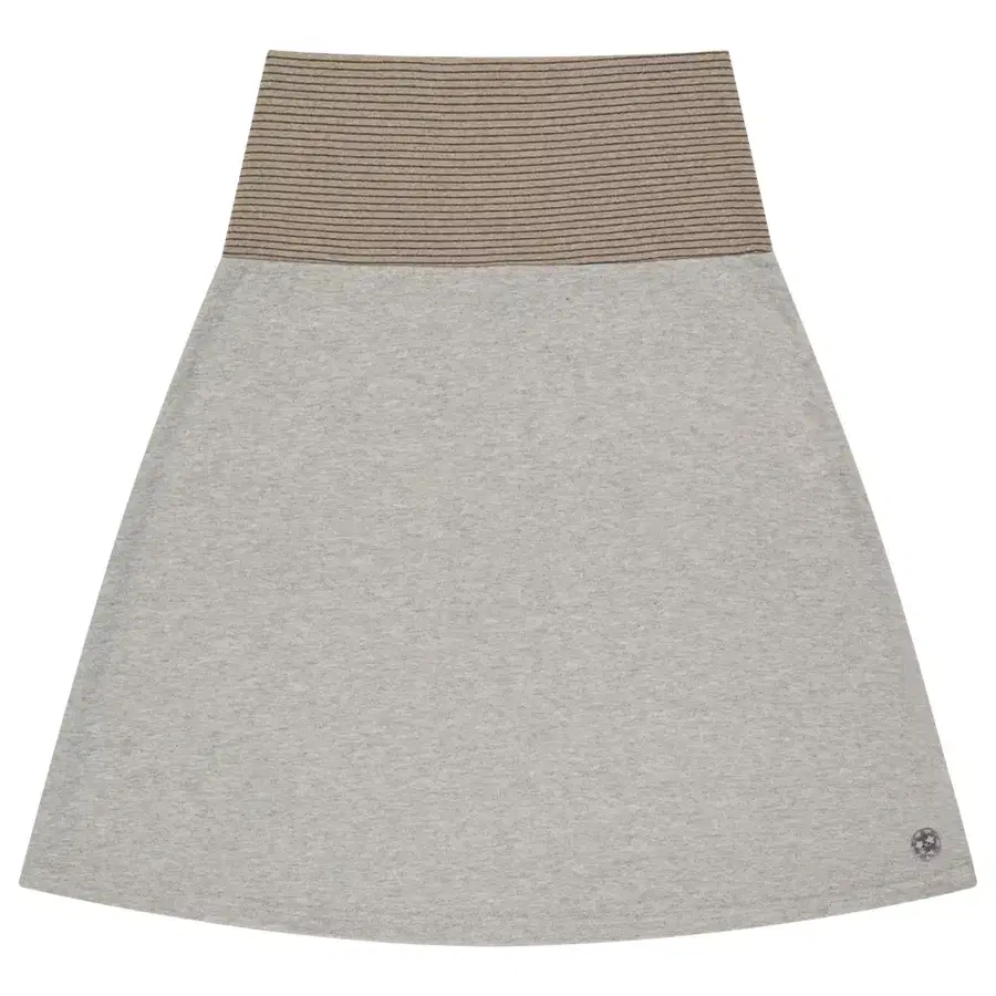 코이세이오 038 STRIPE SKIRT MELANGE GREY