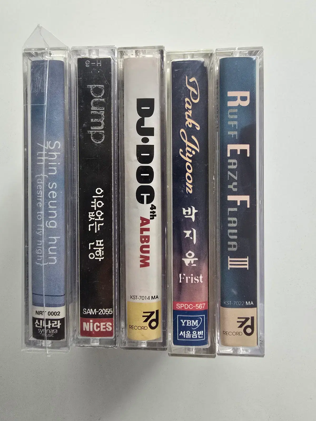 96 개봉 카세트테이프 총 5개 일괄판매 - 신승훈, 펌프, 디제이 디오씨, 박지윤, 프리