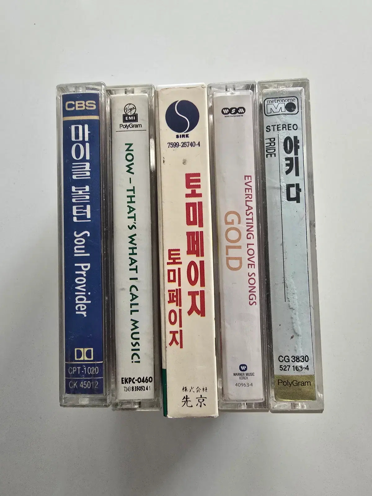 100 개봉 카세트테이프 총 5개 일괄판매 - 마이클 볼턴, 나우, 토미 페이지, 옴니버스, 야키다