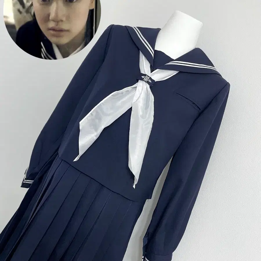 [희귀/미착용새상품] KANKO 일본제 교복 세일러복 상하의 세트 실제일본교복 칸코 동복 동일학교세트 자택보관품 레어 소장