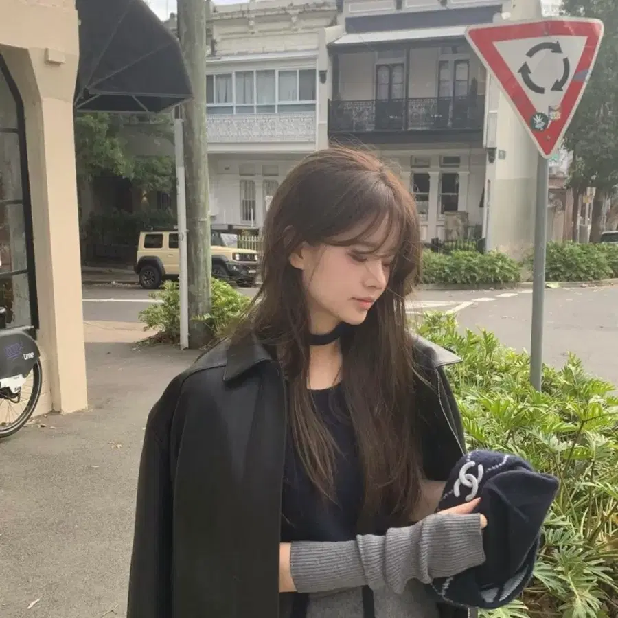 샵모도 밀즈 레더 자켓