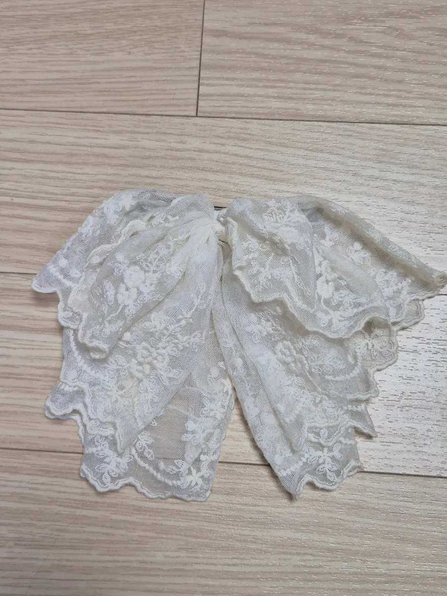 핸드메이드 레이스 리본 머리핀