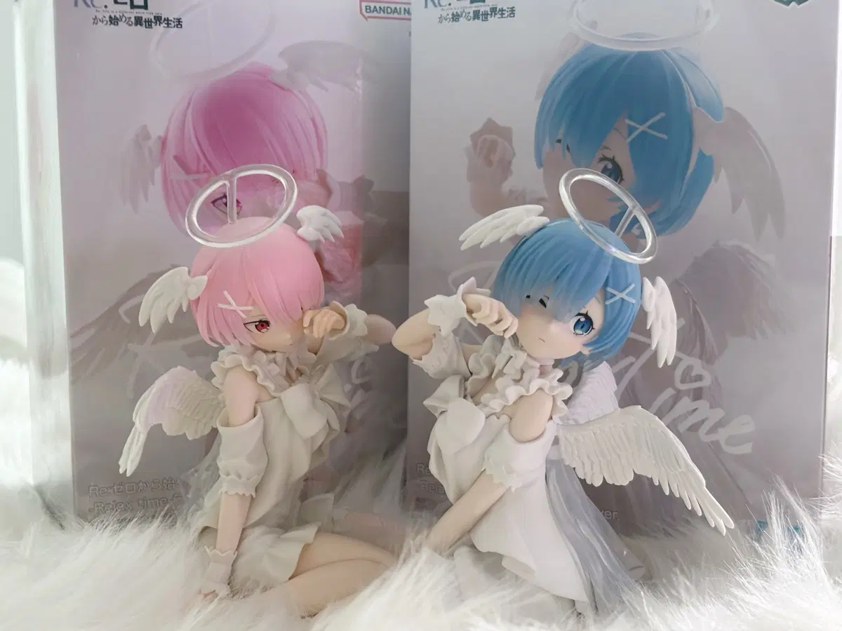 리제로 람 렘 스위트 엔젤 Sweet Angel 릴렉스타임 피규어 일괄
