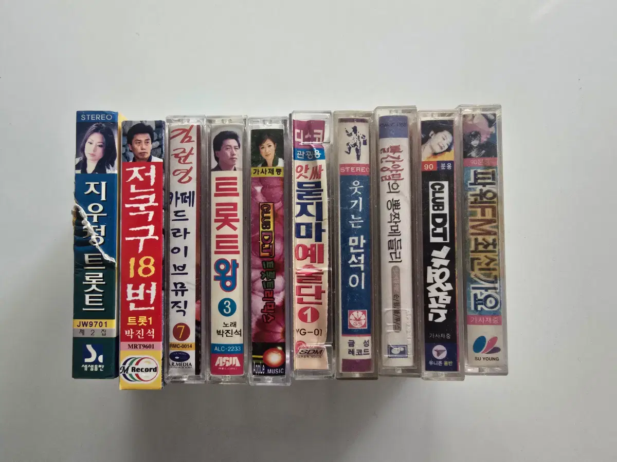 118 개봉 카세트테이프 일괄판매 - 지우정  박진석 , 김란영 , 박진석, CLUB DJ