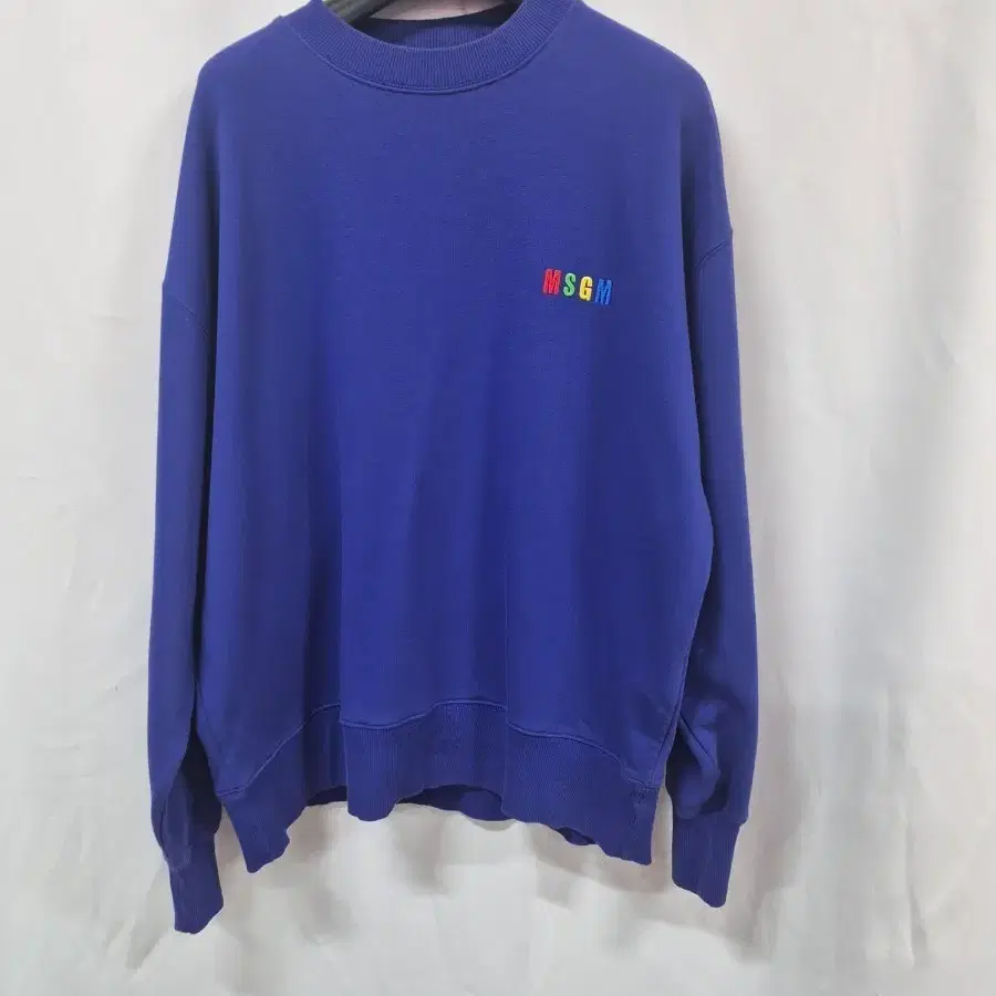 MSGM 남성 맨투맨 라운드넥 블루 XL
